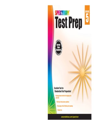 cover image of Spectrum Test Prep, Grade 5